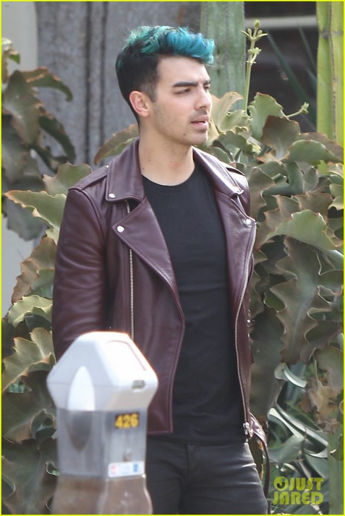 Joe Jonas Rockabillystyle Leather Jacket Belakang
